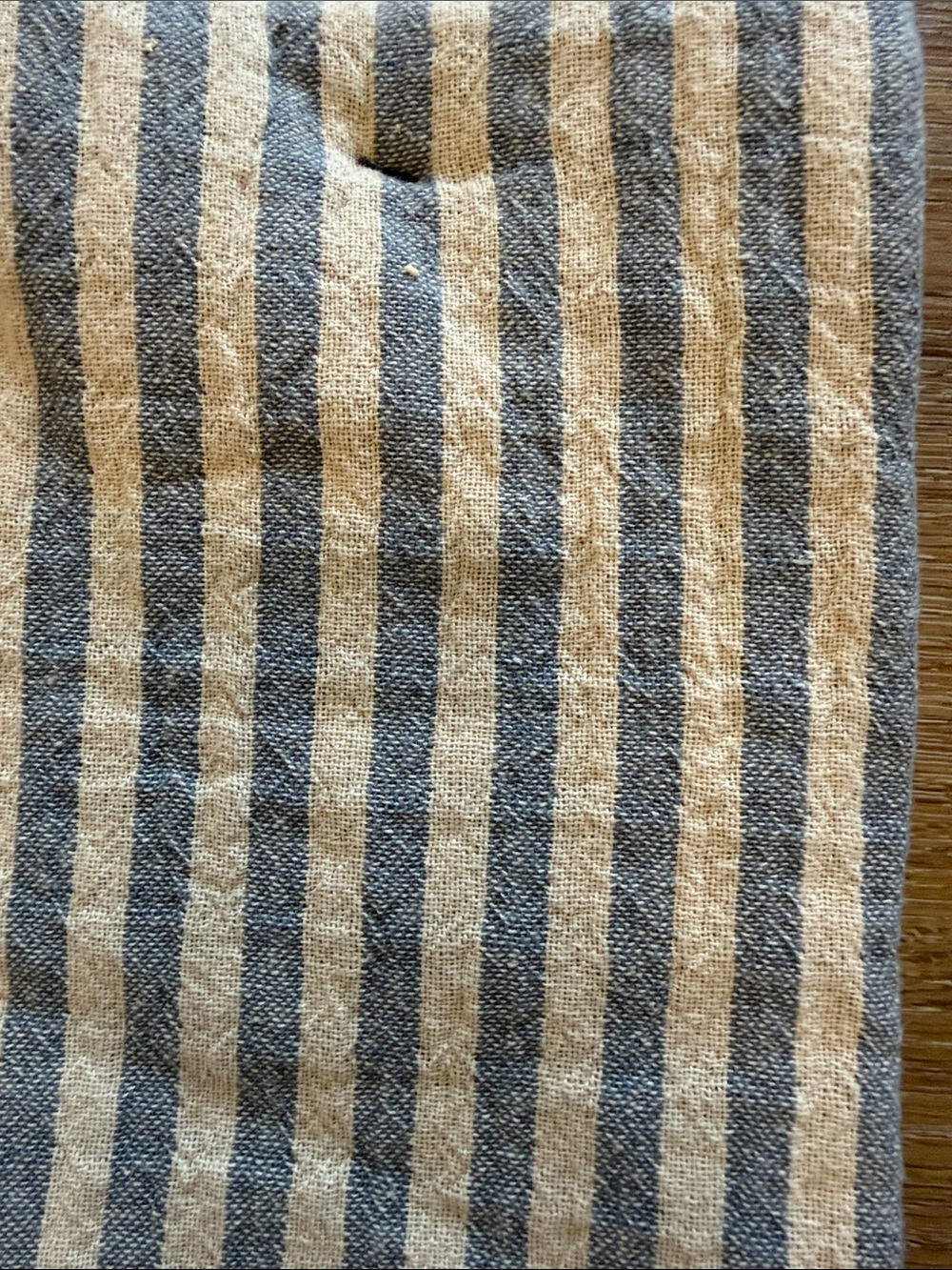 Hearth & Hand Blue and Cream Checked Kitchen Towels - Pair - Picture 4 of 5